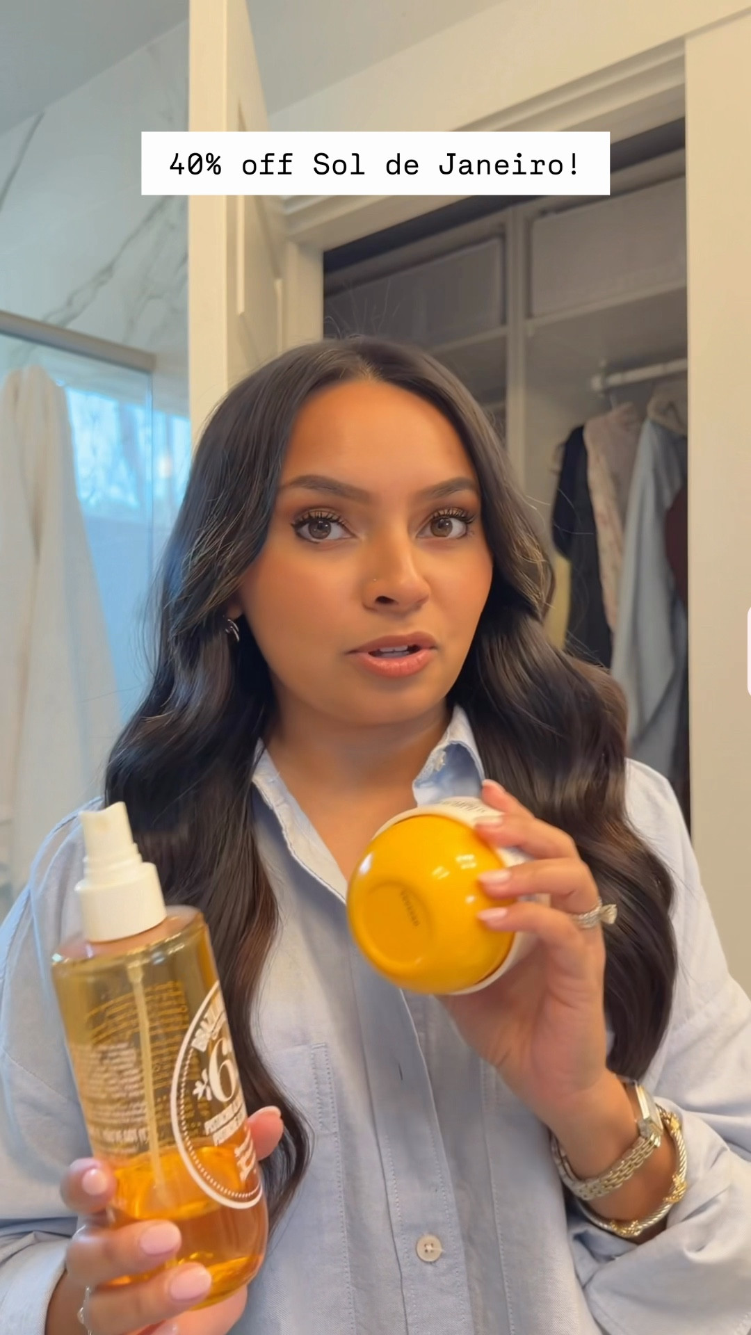 40% off!
Top size xs TTS 
Self tanner shade ultra dark 

#LTKBeauty #LTKSaleAlert