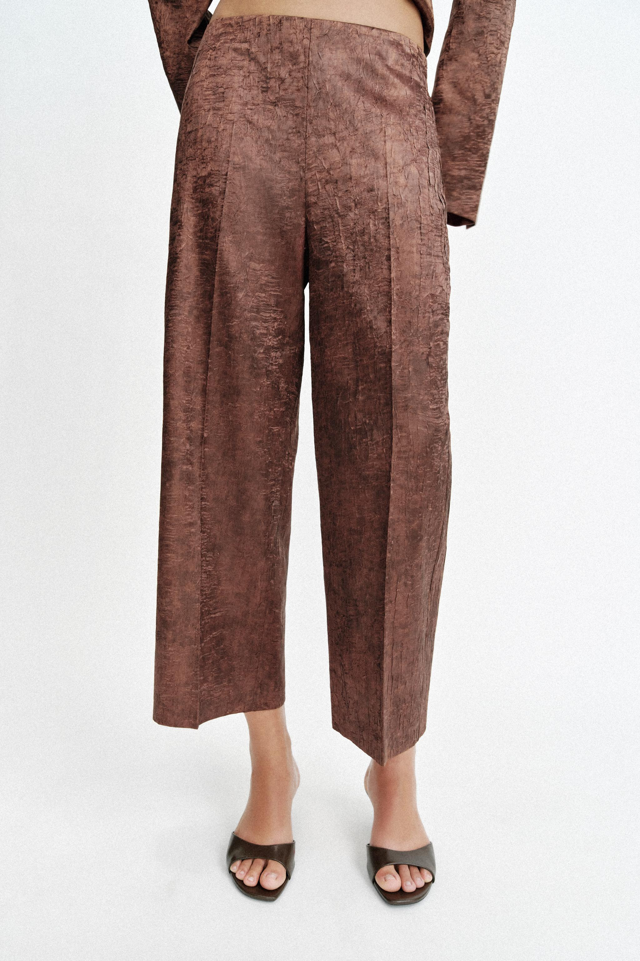 WRINKLE-LOOK CULOTTES | Zara US
