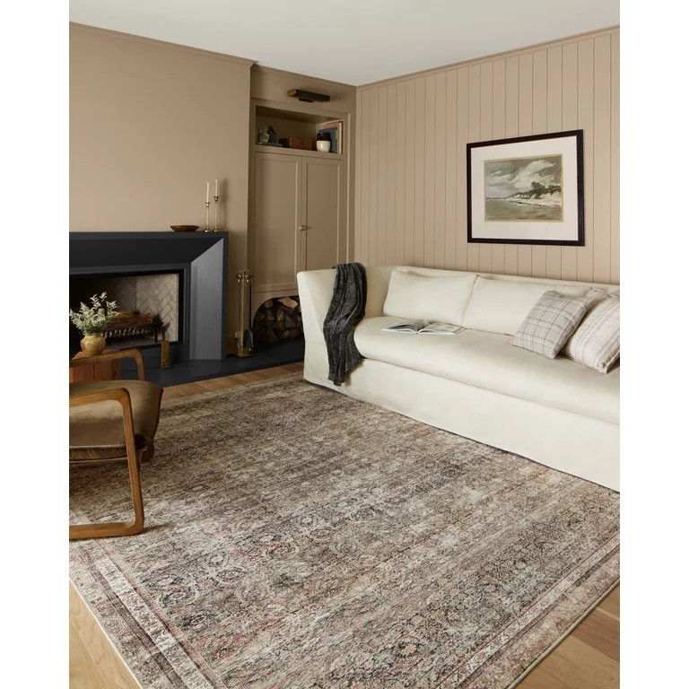 Chris Loves Julia x Loloi Jules Ink / Terracotta 5'-0" x 7'-6" Area Rug | Walmart (US)