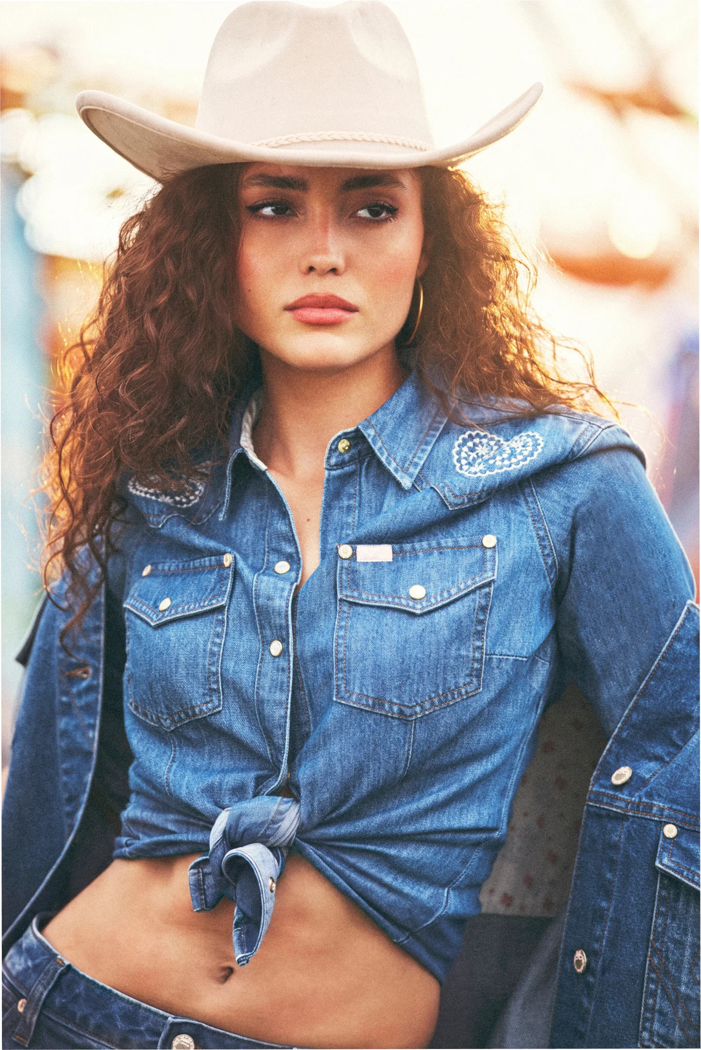 Wrangler x LoveShackFancy Western Snap Shirt | LoveShackFancy