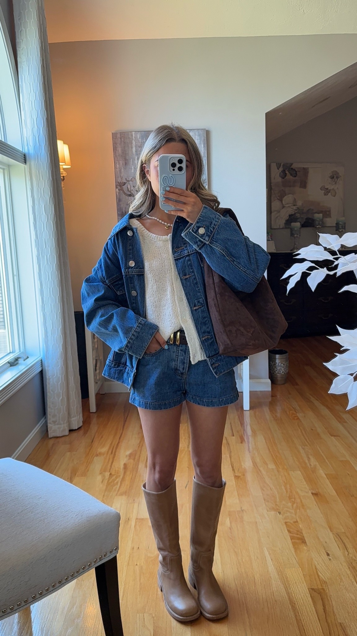 wearing a xs in jacket, 23 in shorts and small in sweater! 

#LTKootd #LTKSeasonal #LTKU