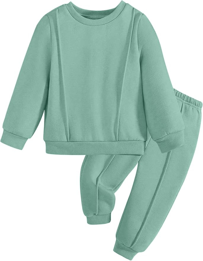Arshiner Boys Long Sleeve Fleece Sweatshirt and Pants Set 2 Piece Fall Winter Clothes Toddler to ... | Amazon (US)