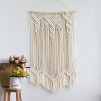 Fringed Ornament Macrame Wall Hanging , Macrame Decor , Crochet Cotton Bedroom Backdrop , Bedroom In | Etsy (US)