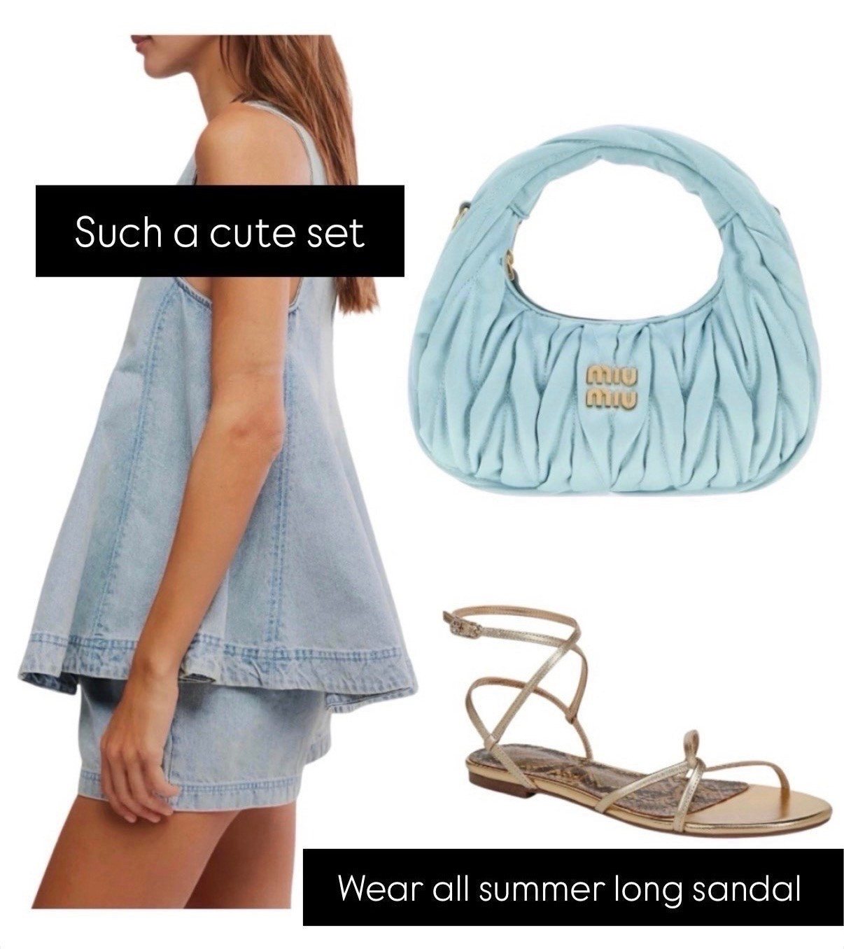 Such a cute denim set!
Miu Miu bag $600 off!

#LTKdayinmylife #LTKootd #LTKvlog