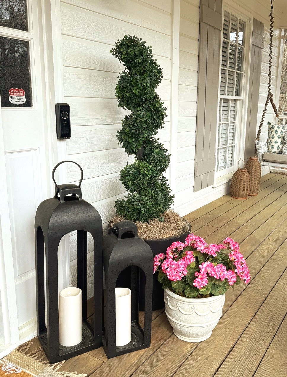 The lanterns on my porch are back this year, available in black or gold and are on sale today

#LTKdayinmylife #LTKHome #LTKSeasonal