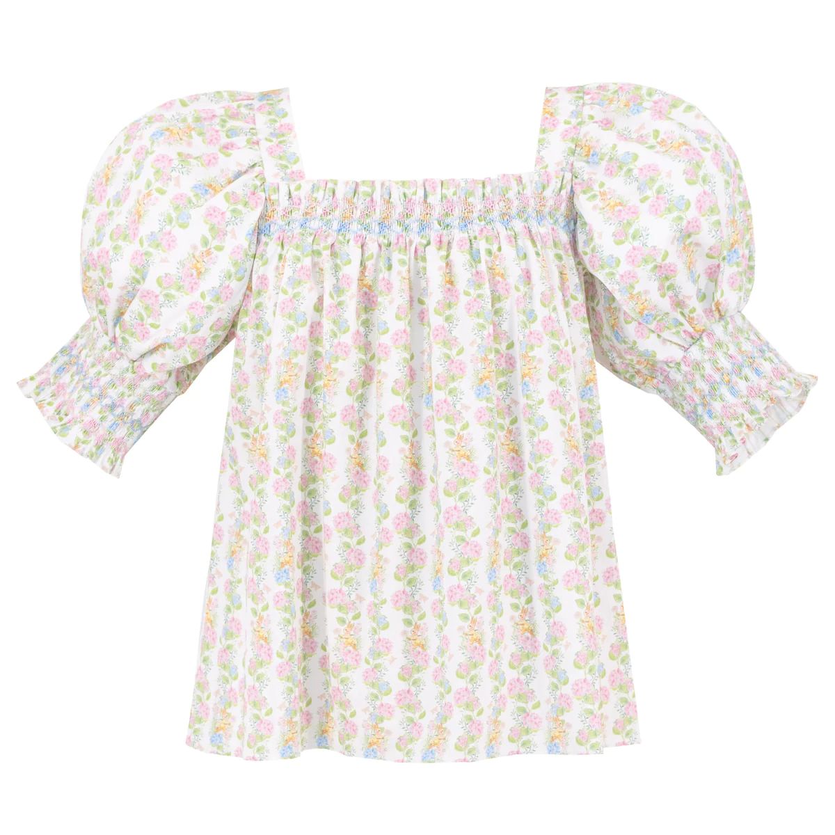 Women's Eloise Shirt - Hydrangea Garden Floral | Dondolo