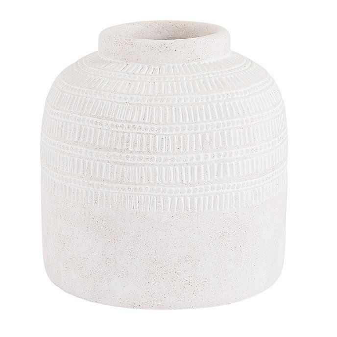 Esme White Terracotta Vase | Ballard Designs, Inc.