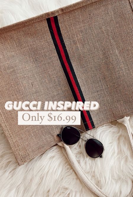 Gucci inspired tote bag under $17 from Amazon 

#LTKFindsUnder50 #LTKItBag