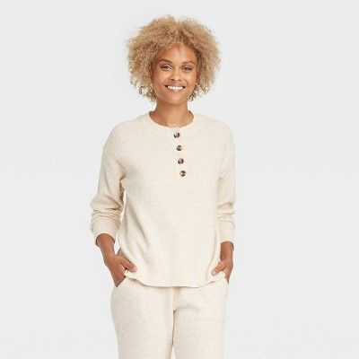 Women's Henley Top Sweater - Stars Above™ | Target