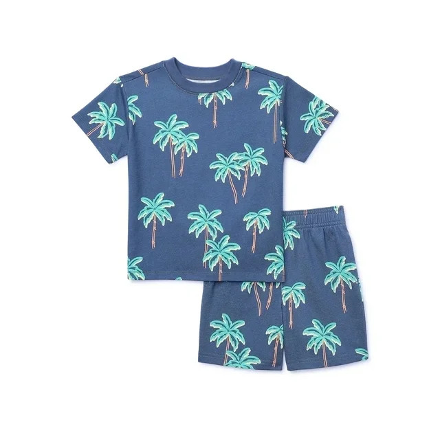 Garanimals Toddler Boy Print Jersey Outfit Set, Sizes 12M-5T - Walmart.com | Walmart (US)
