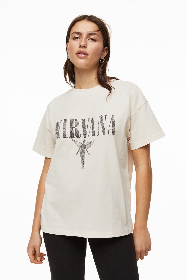 Oversized Printed T-shirt | H&M (US + CA)