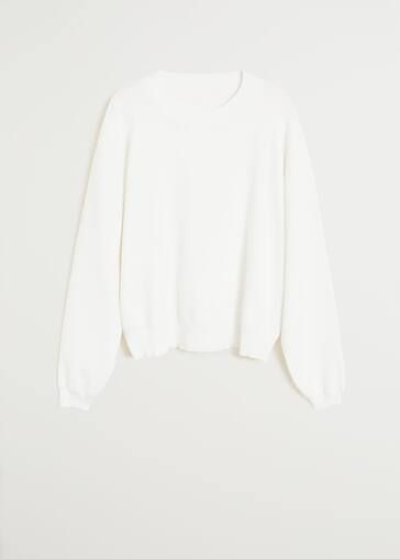 Reverse-knit cotton sweater | MANGO (US)