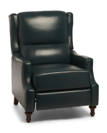 Gerhard Leather Pushback Recliner | TJ Maxx