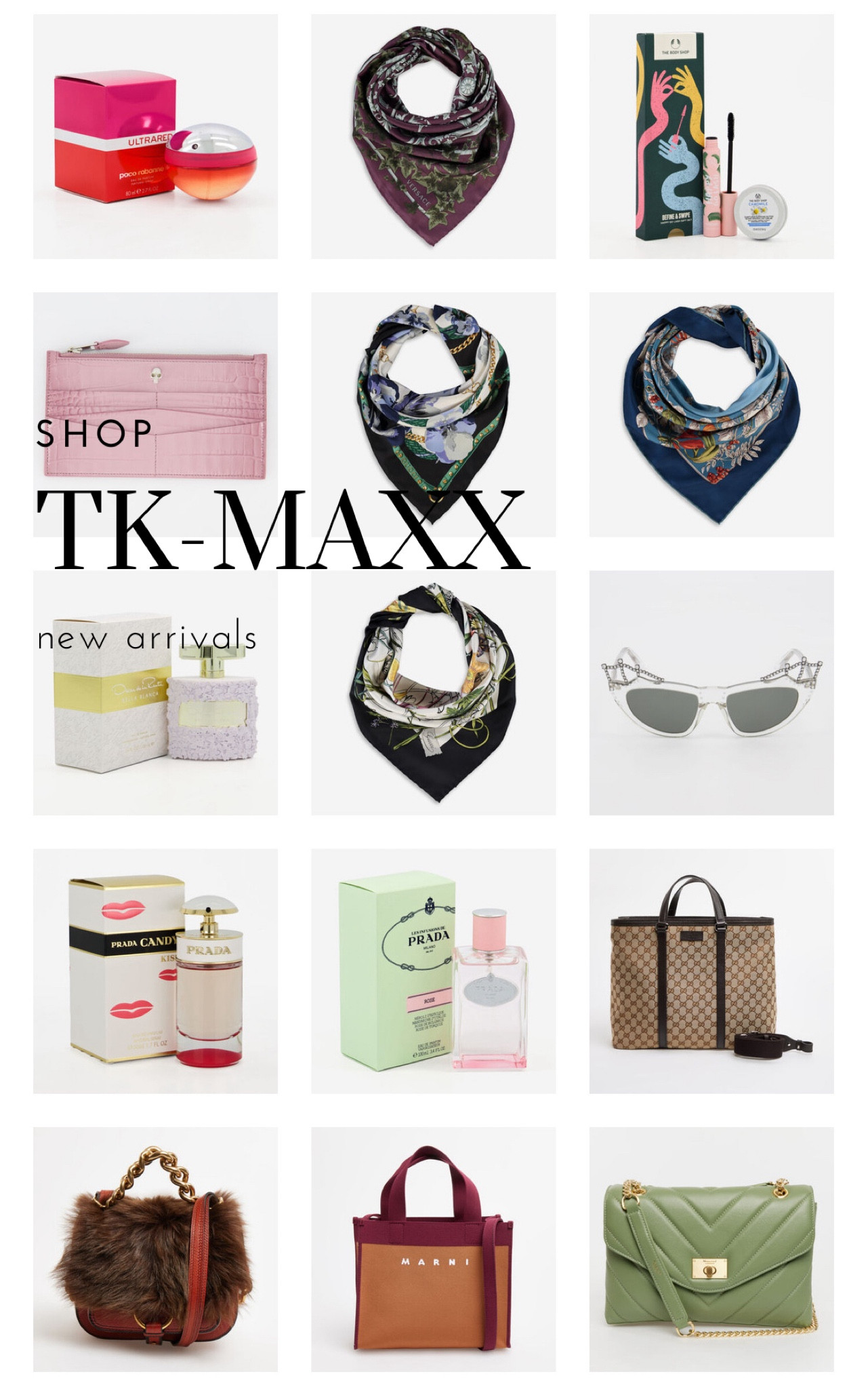 i’ve found so many gorgeous designer accessories on the tk-maxx website! including saint laurent sunnies, gucci silk scarfs, prada perfumes and marni handbags. so gorgeous, bright and colour pieces to shop #ltkgift 

#LTKsalealert #LTKGiftGuide #LTKHoliday