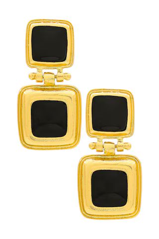 8 Other Reasons Art Deco Earrings in Black & Gold from Revolve.com | Revolve Clothing (Global)