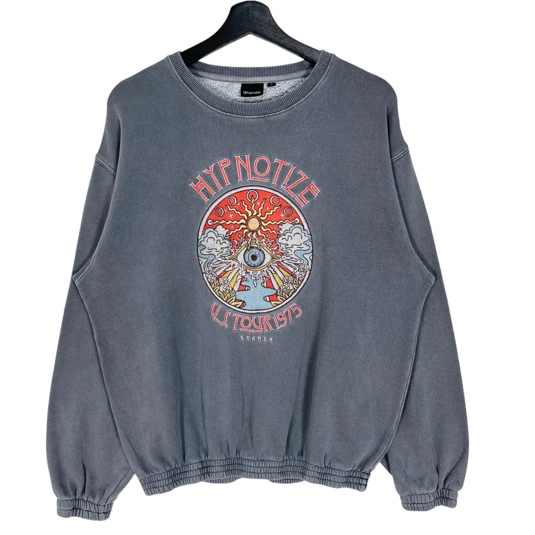 Fleetwood Mac Band Hypnotize US Tour Sweatshirt Embroidery Logo Ghanda Gray Size Medium - Etsy Ne... | Etsy (US)