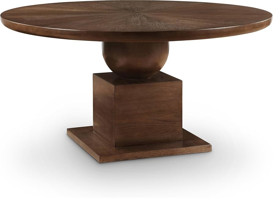 Meridian Furniture 944Brown-T Rishal Collection Mid-Century Modern Dining Table with Rich Brown W... | Amazon (US)