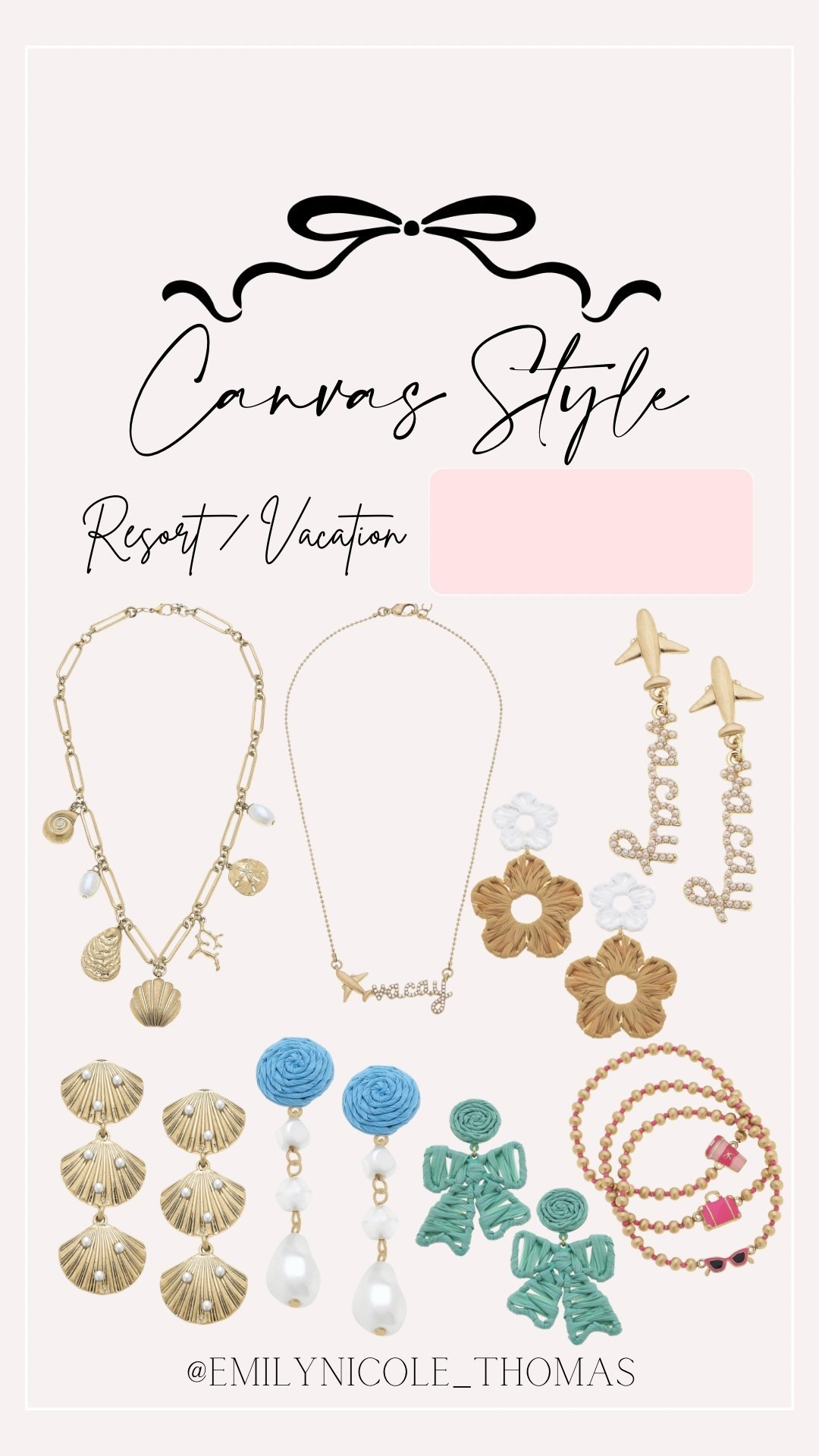 Vacation Accessories 🌼🐚

Canvas Style, resort accessories, resort jewelry, resort wear, vacation jewelry, vacation outfit, shell necklace, shell earrings, charm necklace, plane earrings, flower earrings, bow earring, & bracelets 

#LTKFindsUnder100 #LTKTravel #LTKStyleTip