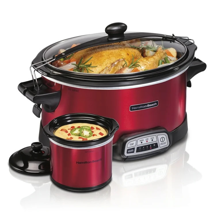 Hamilton Beach Stay or Go Programmable Slow Cooker with Party Dipper, 7 Quart Capacity, Removable... | Walmart (US)