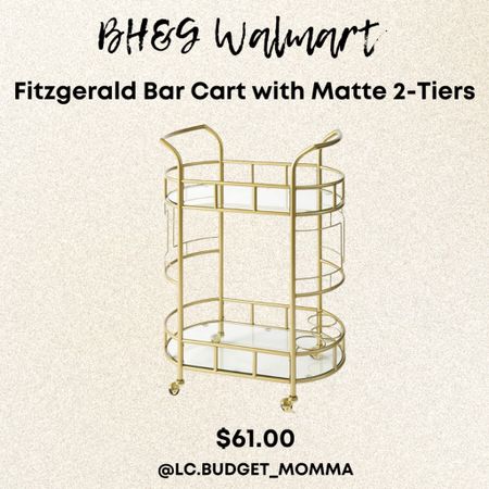 WALMART Barcart! $61 

#homedecor #barcart #walmart 

#LTKSeasonal #LTKGiftGuide #LTKHome