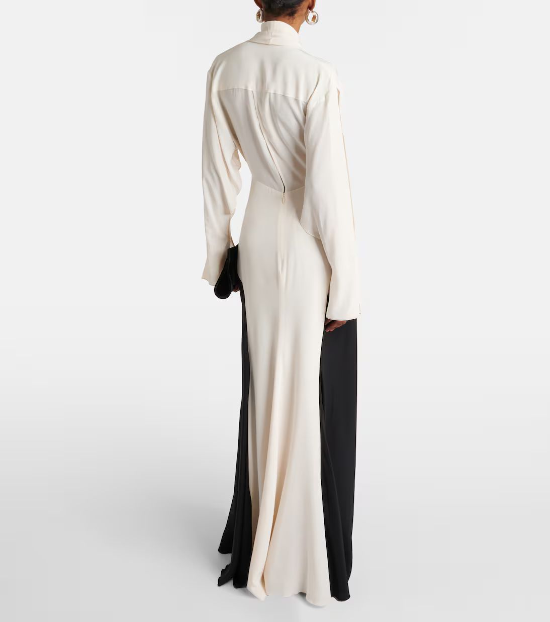 Tie-detail silk gown | Mytheresa (UK)
