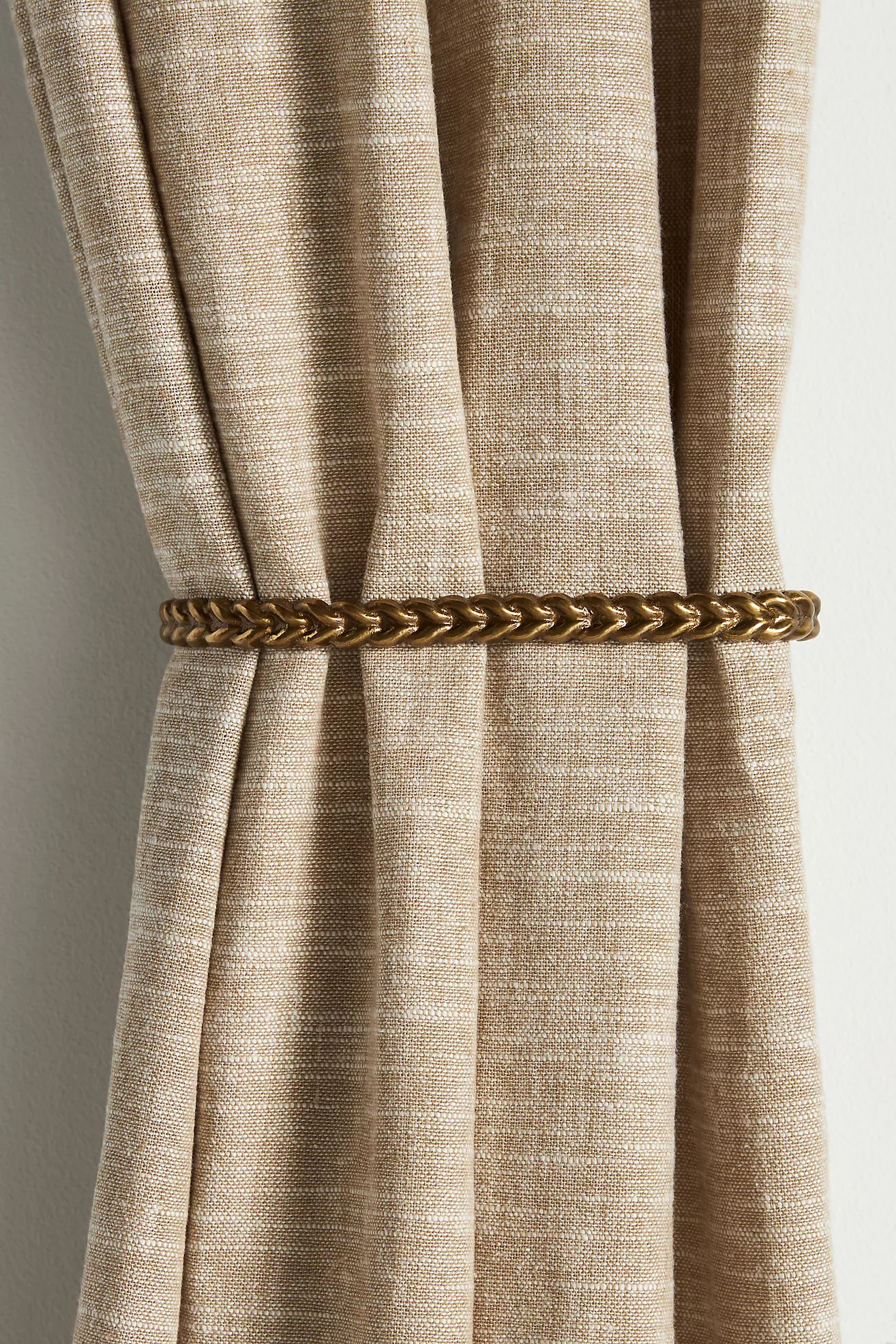 Nuri Braided Brass Curtain Holdback | Anthropologie (UK)