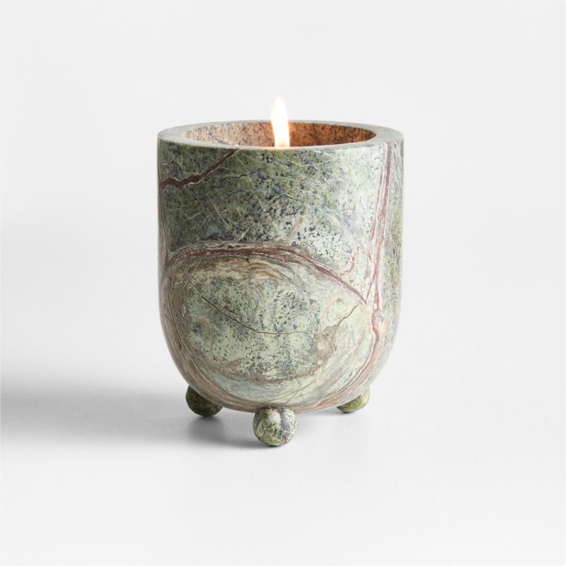 Marble Garden Dill Scented Candle by Laura Kim | Crate & Barrel | Crate & Barrel