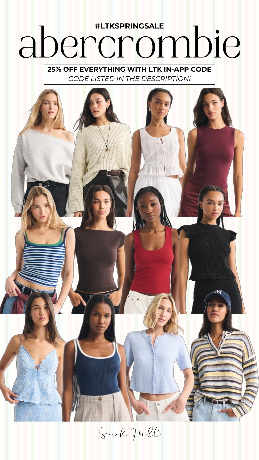 25% off sitewide at Abercrombie with code AFLTK

#LTKSpringSale