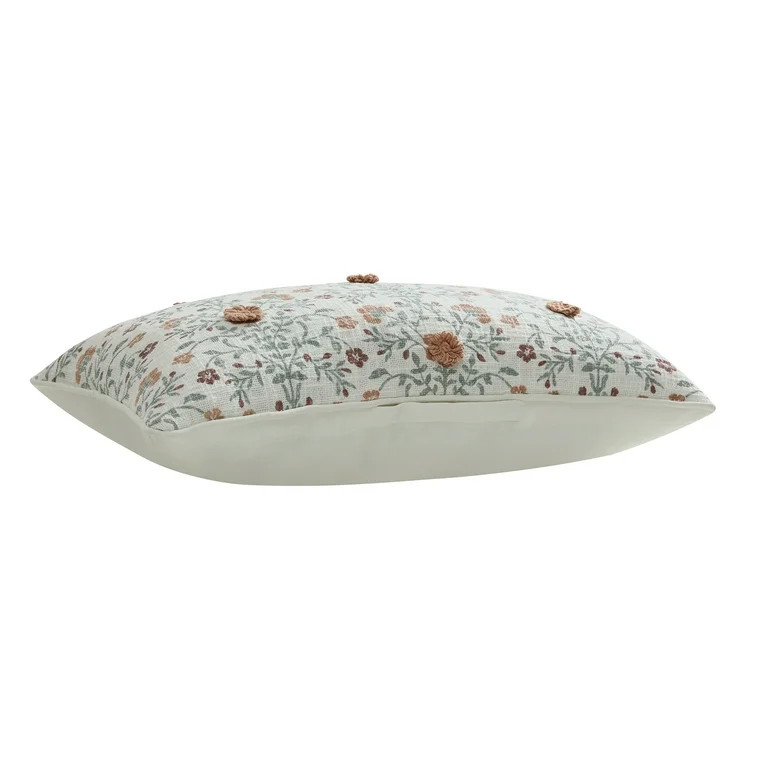 My Texas House 14" x 24" Fara Multicolor Floral Oblong Cotton Decorative Pillow | Walmart (US)