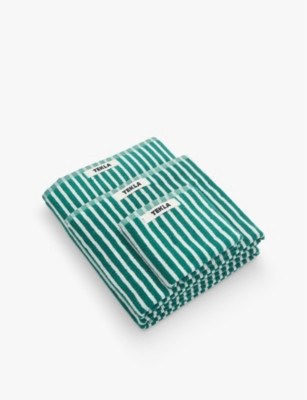 Striped Cotton Washcloth 30cm x 30cm | Selfridges