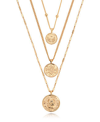 ETTIKA Lucky Coin Necklace Set - Macy's | Macy's