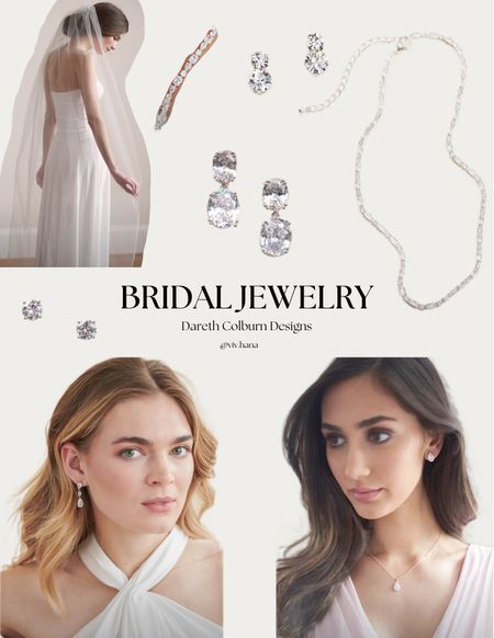 Dareth Colburn Designs cubic zirconia bridal jewelry & wedding veil 

#LTKwedding #LTKGiftGuide #LTKHoliday
