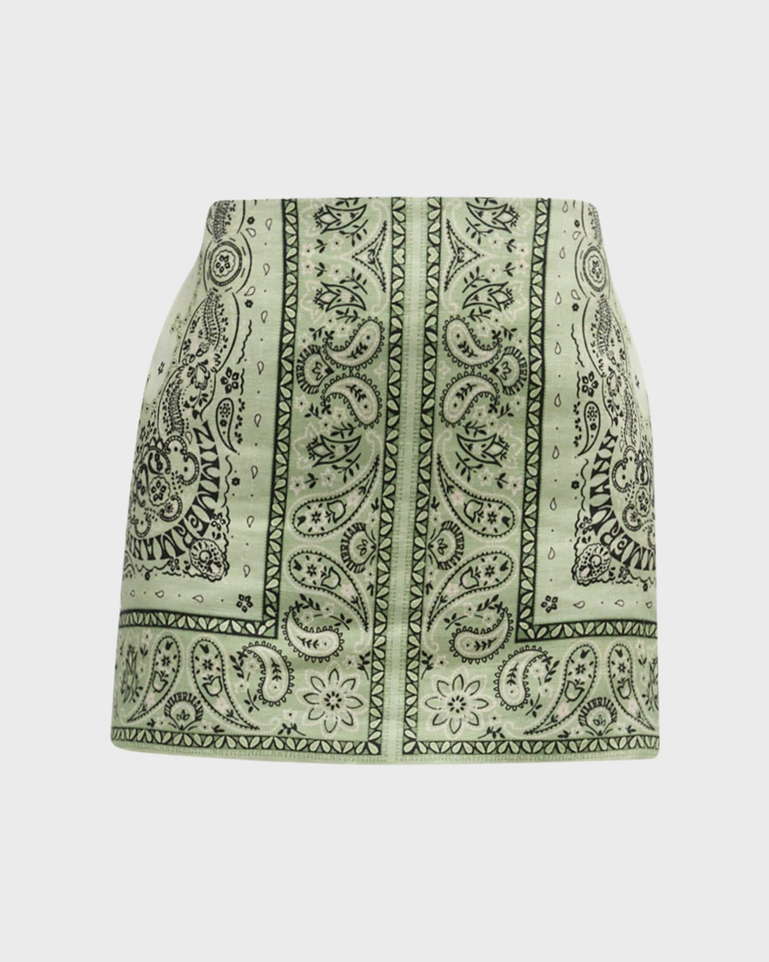 Zimmermann Matchmaker Bandana Mini Skirt | Neiman Marcus