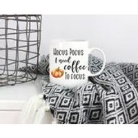 Hocus Pocus I need Coffee To Focus Mug, Funny Mug, Fall Mug, Autumn, Hocus Pocus, Halloween Mug, Gift, Present, Gift for Her, Coffee Mug | Etsy (US)