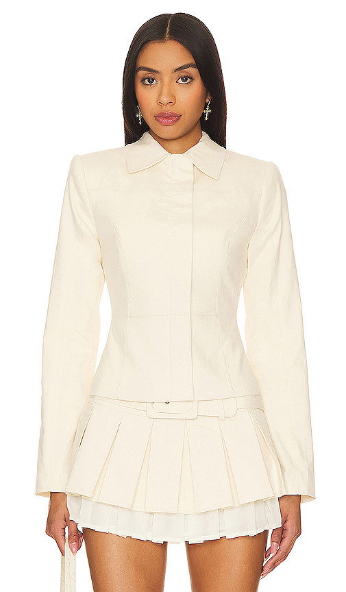 Rocio Jacket in Beige | Revolve Clothing (Global)