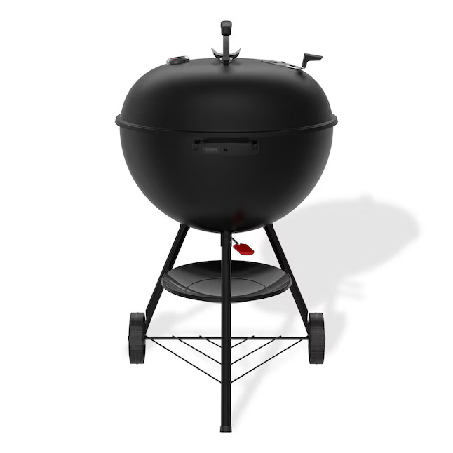 Weber Original Kettle Stealth 22-in W Matte Black Kettle Charcoal Grill | Lowe's