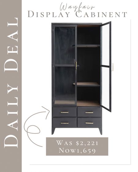 Wayfair display cabinet, daily deal, bookcase 

#LTKSeasonal #LTKhome