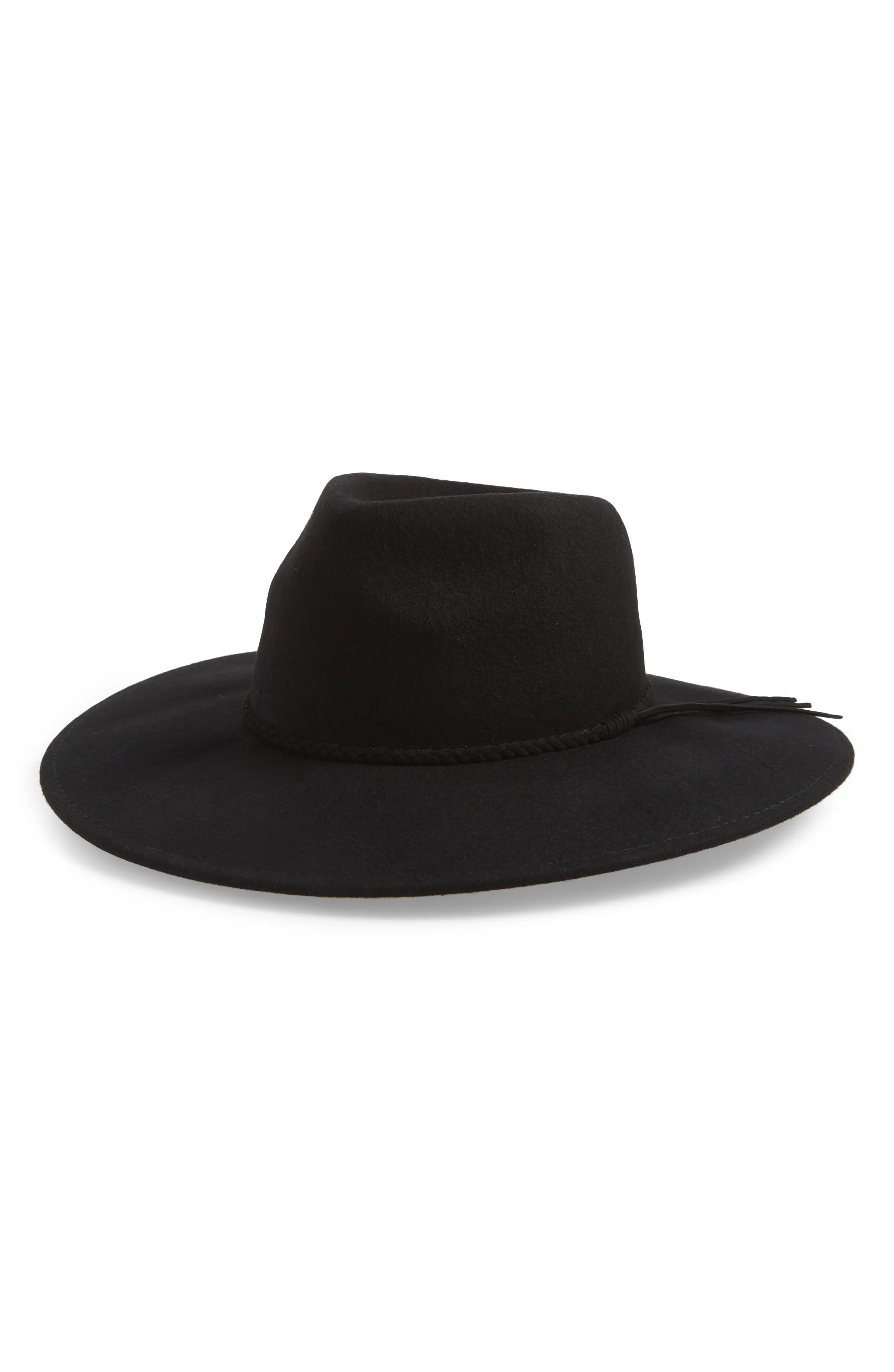 Women's Bp. Wool Felt Panama Hat - Black | Nordstrom