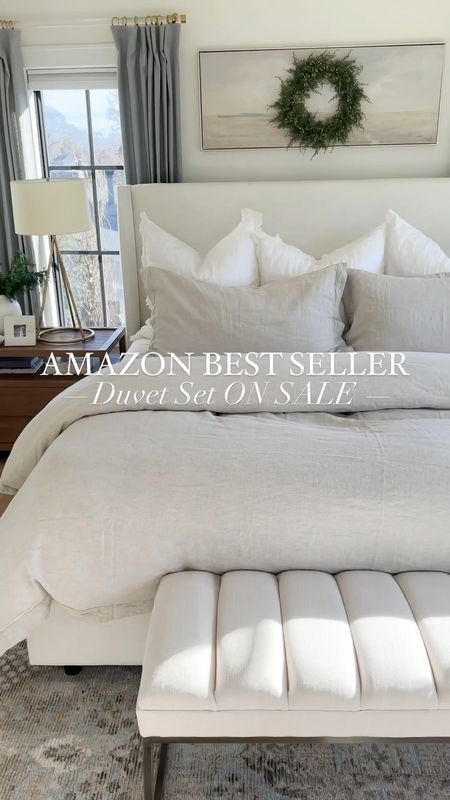 Amazon linen duvet cover. Neutral bedding, modern coastal bedroom. Bedroom design. Bedding. Amazon home find

#LTKStyleTip #LTKHome #LTKSaleAlert