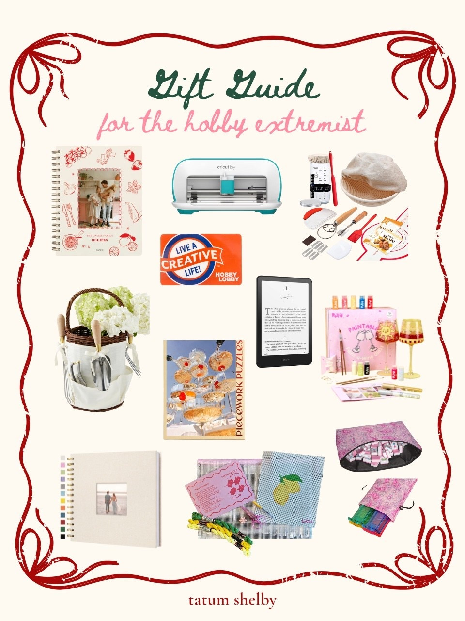 gift guide for the hobby extremist! 

2026 should be the year of hobbies! this is the perfect time to gift someone something fun like a sourdough kit, scrapbook, or kindle to read. as a hobby extremist, these would make the perfect gift for the crafty girl or gal with to many hobbies🪡📚🎨

#LTKHoliday #LTKSeasonal #LTKGiftGuide
