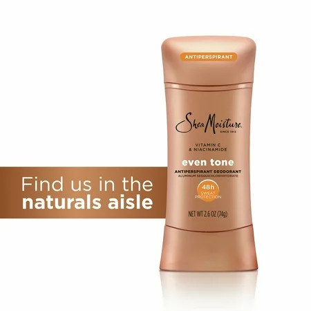 Sheamoisture Even Tone Antiperspirant Deodorant Stick for Women Citrus Peach & Grapefruit Dry Skin, 2.6 oz | Walmart (US)