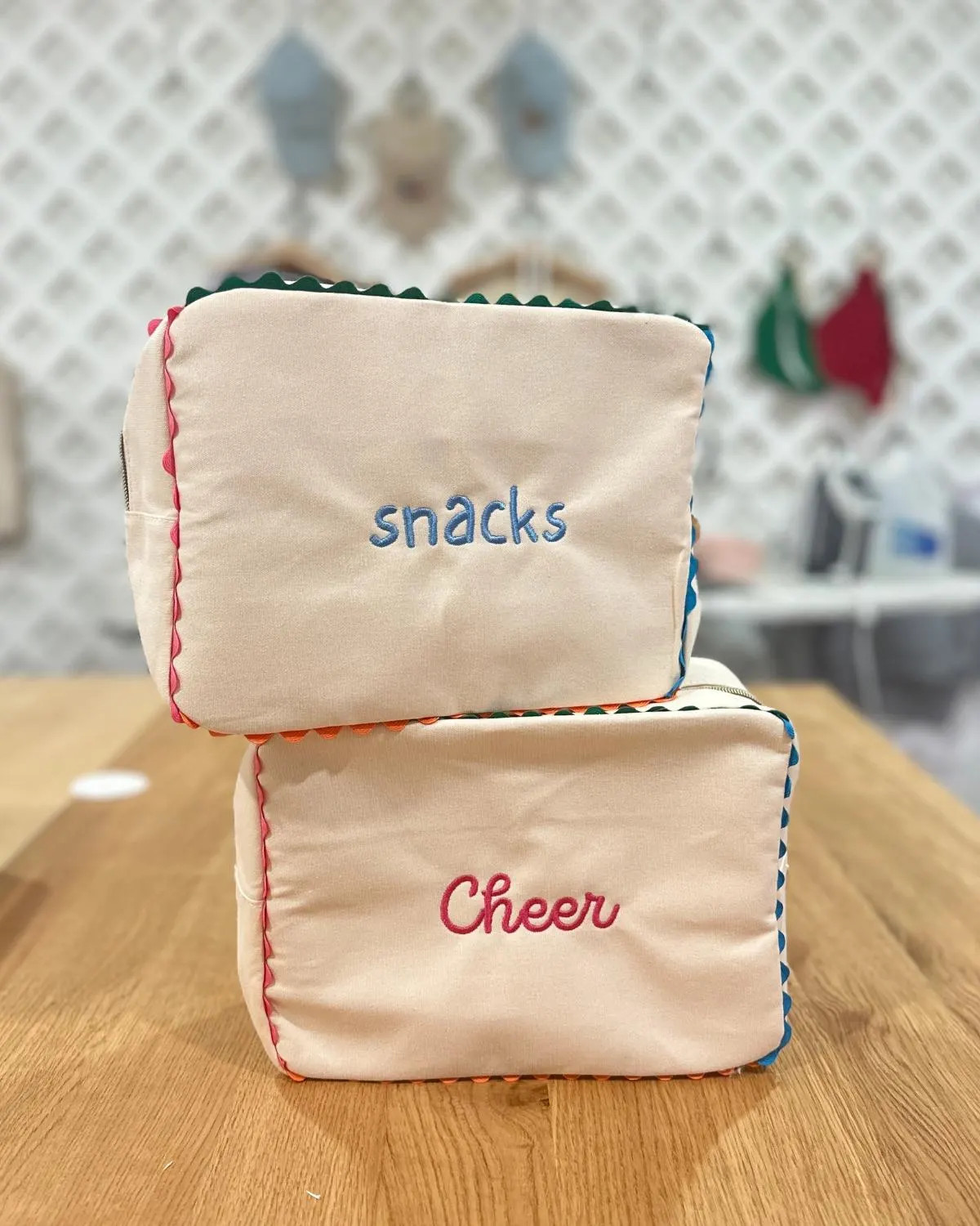 Canvas Zipper Pouch | Custom Kids Bag | Monogrammed Travel Bag and Pouch | Organize Snacks, Toys,... | Etsy (US)