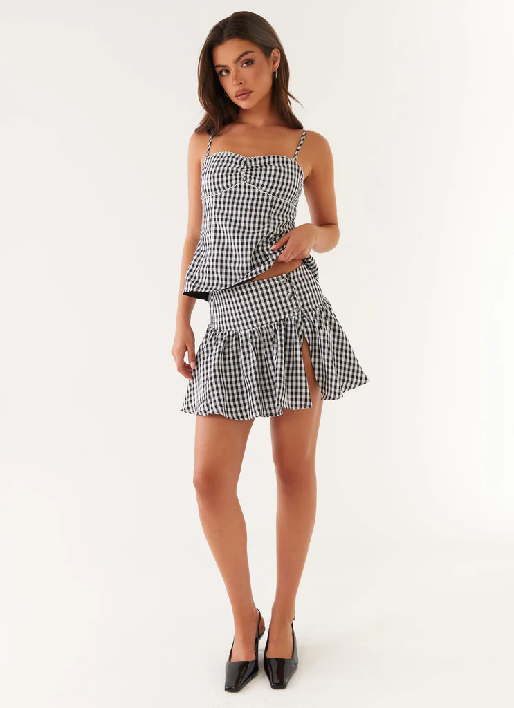 Bellamy Top - Black Gingham | Peppermayo (Global)