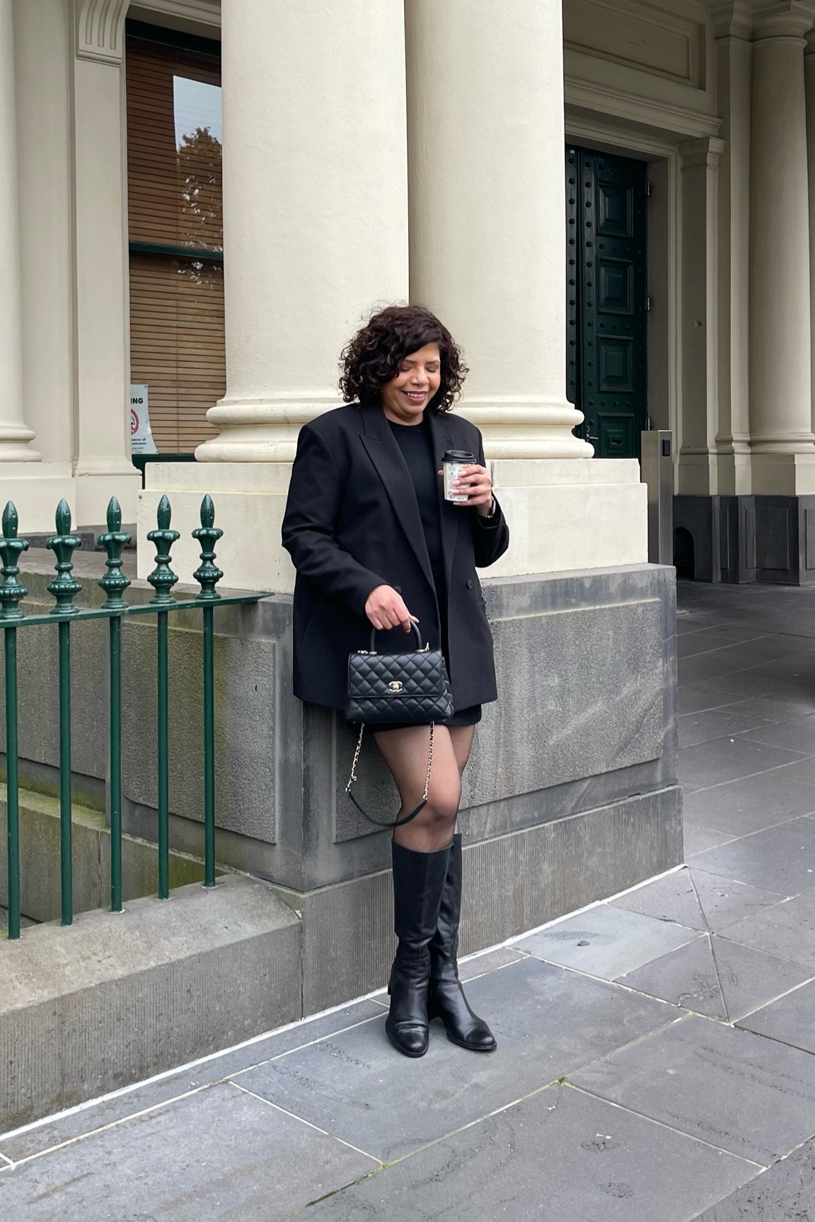 All black everything for autumn - groundbreaking. 

Skirt is H&M, knit is cos, jacket is Zara, boots are no Mercer and bag is Chanel 

#LTKautumn #LTKworkwear #LTKstyletip