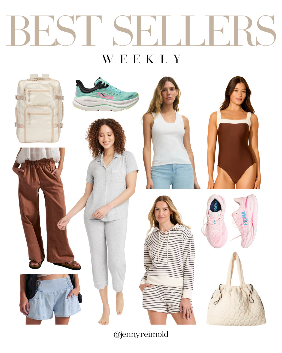 Weekly best sellers! Sneakers, travel totes, loungewear and more. 

 