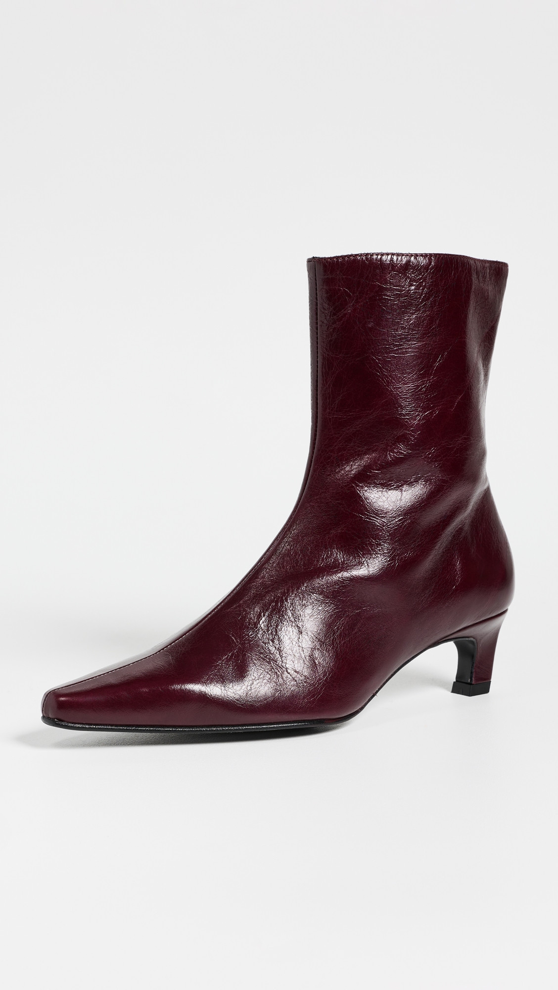 ALOHAS Ambar Leather Ankle Boots Rift Burgundy 38 | Shopbop