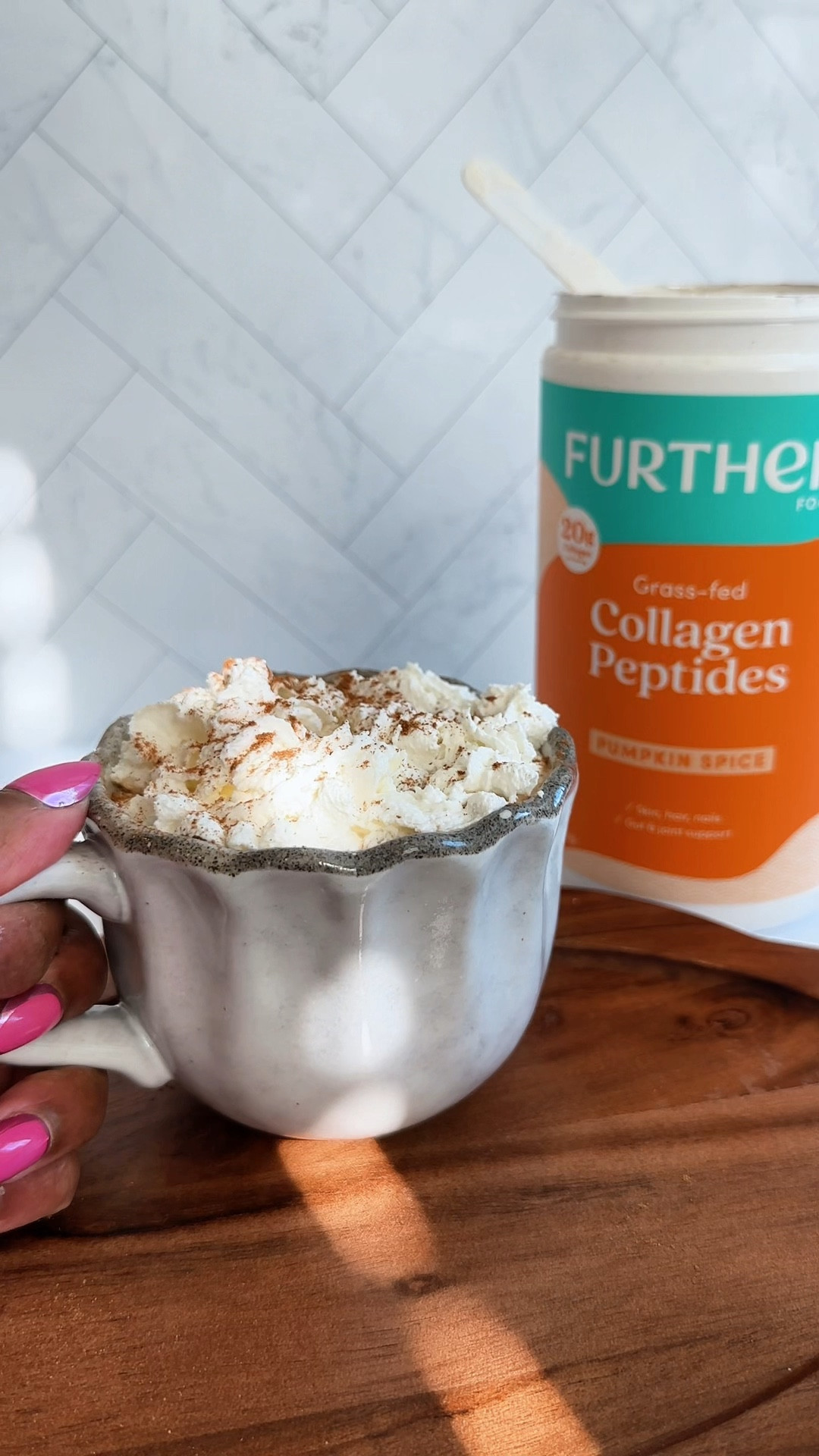 Use code TATIANA for an exclusive discount on this pumpkin spice collagen!

I didn’t realize how much I needed pumpkin spice in my coffee until now. And it’s not just about the flavor, this is collagen peptides, which I want to be taking anyway, but now it actually tastes good. Real pumpkin, the spices, plus lion’s mane. So yeah, it’s helping my skin, hair, and joints, it’s good for my gut, and it even helps me stay focused



#LTKFindsUnder50 #LTKHome #LTKBeauty