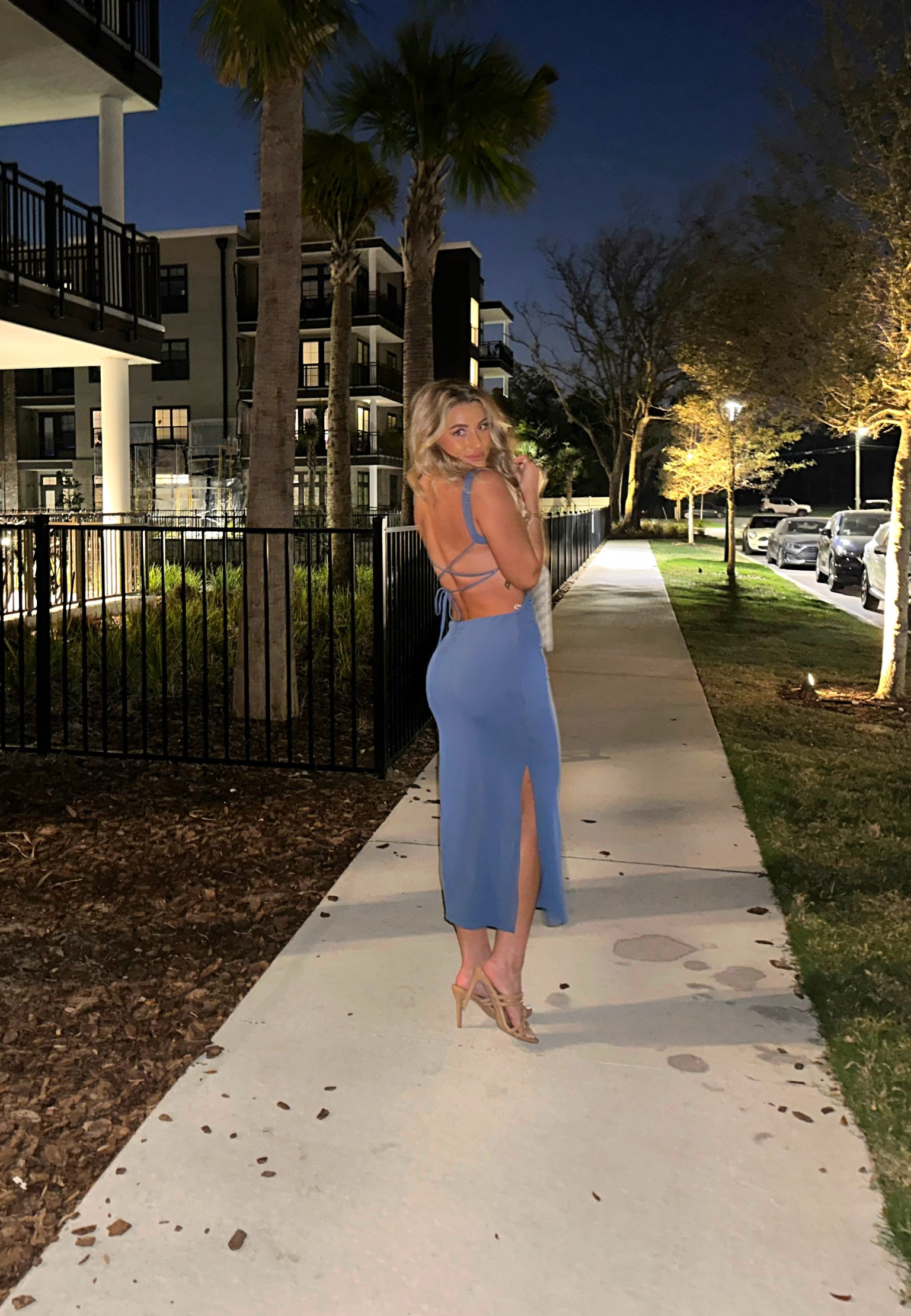 A great winter to spring transition color 💙 perfect for going out to dinner, vacation, events, etc 

Dress - S

Heels - I bought these last year, but I attached a very similar pair below . If you’re petite like me (I’m 5’2) pairing midi dresses with a nude pump will help elongate the appearance of your legs 

Wristlet - This came with my LV Neverfull, but you can buy these individually on authenticated resale sites! I love The RealReal

#LTKstyletip #LTKSeasonal #LTKFind