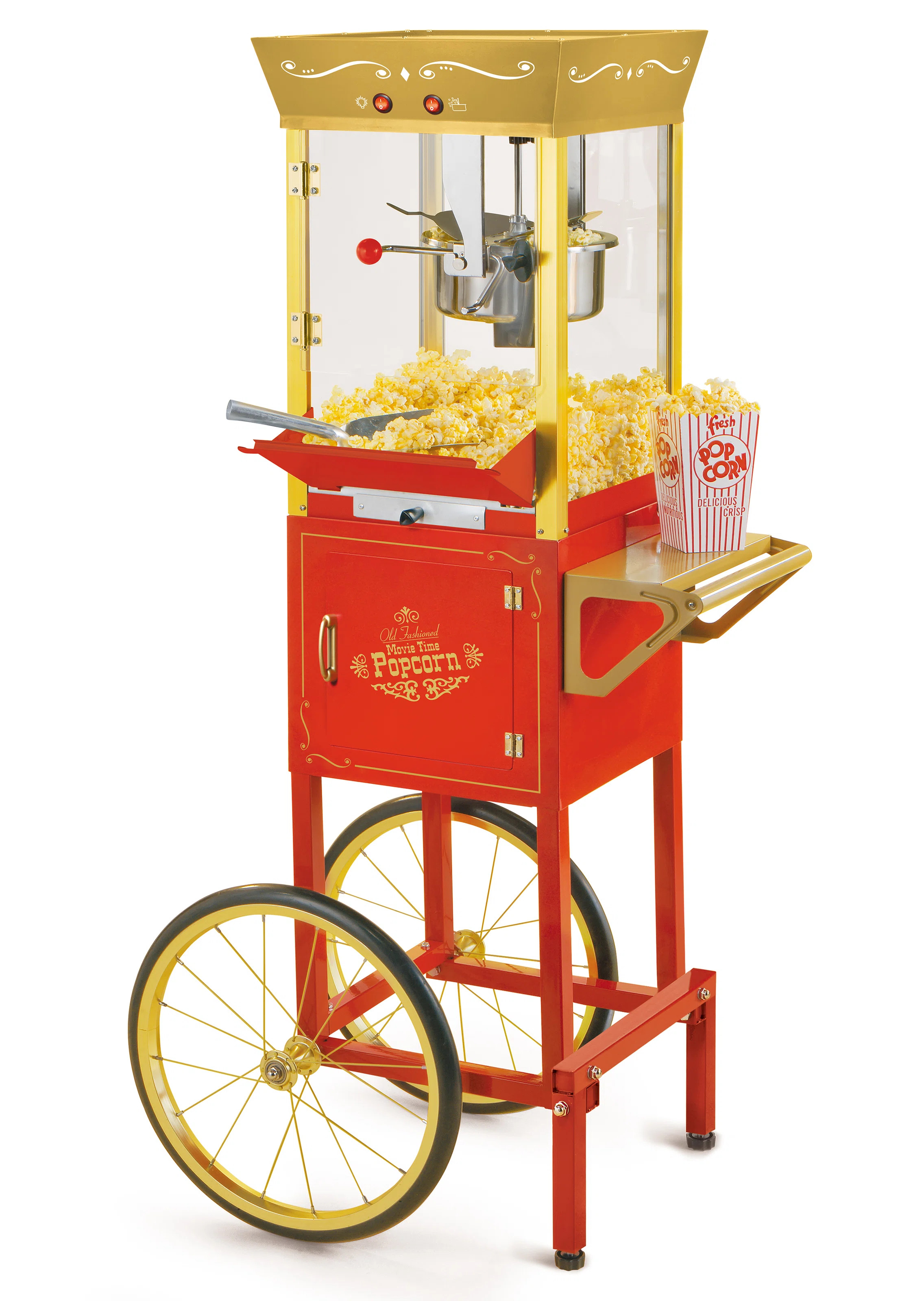 Nostalgia Vintage 8-Ounce Professional Popcorn and Concession Cart, 53 Inches Tall, Makes 32 Cups... | Wayfair North America