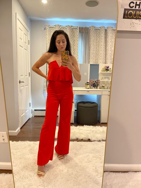 Tonight’s date night look! This jumpsuit from lulus! A great wedding guest outfit option if you want something other than a dress! comes in lots of colors, really comfortable too! 

christmas outfit , holiday outfit , holiday party , new years outfit , new years , christmas , jumpsuit , #LTKSeasonal #LTKunder100 #LTKstyletip

#LTKshoecrush #LTKHoliday #LTKGiftGuide